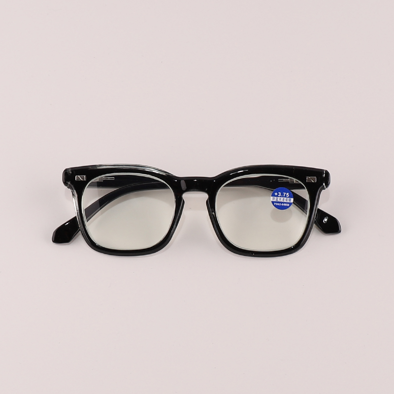 Men Copper Mold Black Reading Glasses